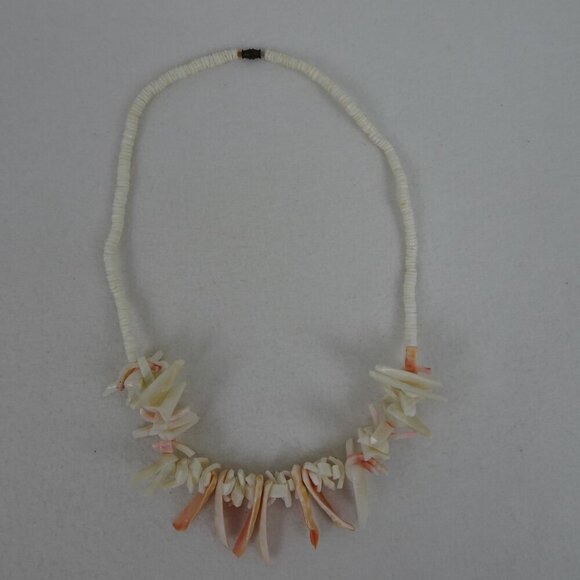 Sea Shell Necklace 24" Vintage Puka Beach Surfer MermaidCore Mermaid Handmade - Picture 11 of 11